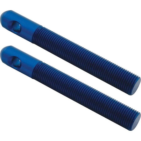 Allstar Performance 0.5 in. Dia. Replacement Aluminum Hood Pins; Blue, 2PK ALL18509